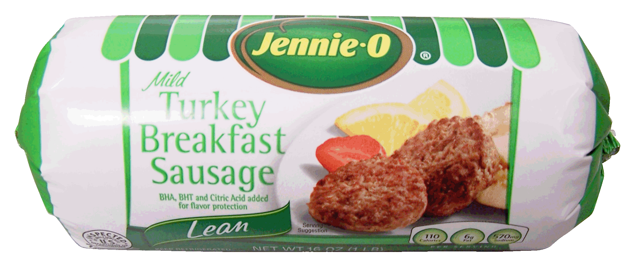 Jennie-o  mild turkey breakfast sausage, lean Full-Size Picture